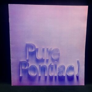1971 Pontiac Sales Brochure Pure Pontiac Firebird GTO Grand Prix Bonneville